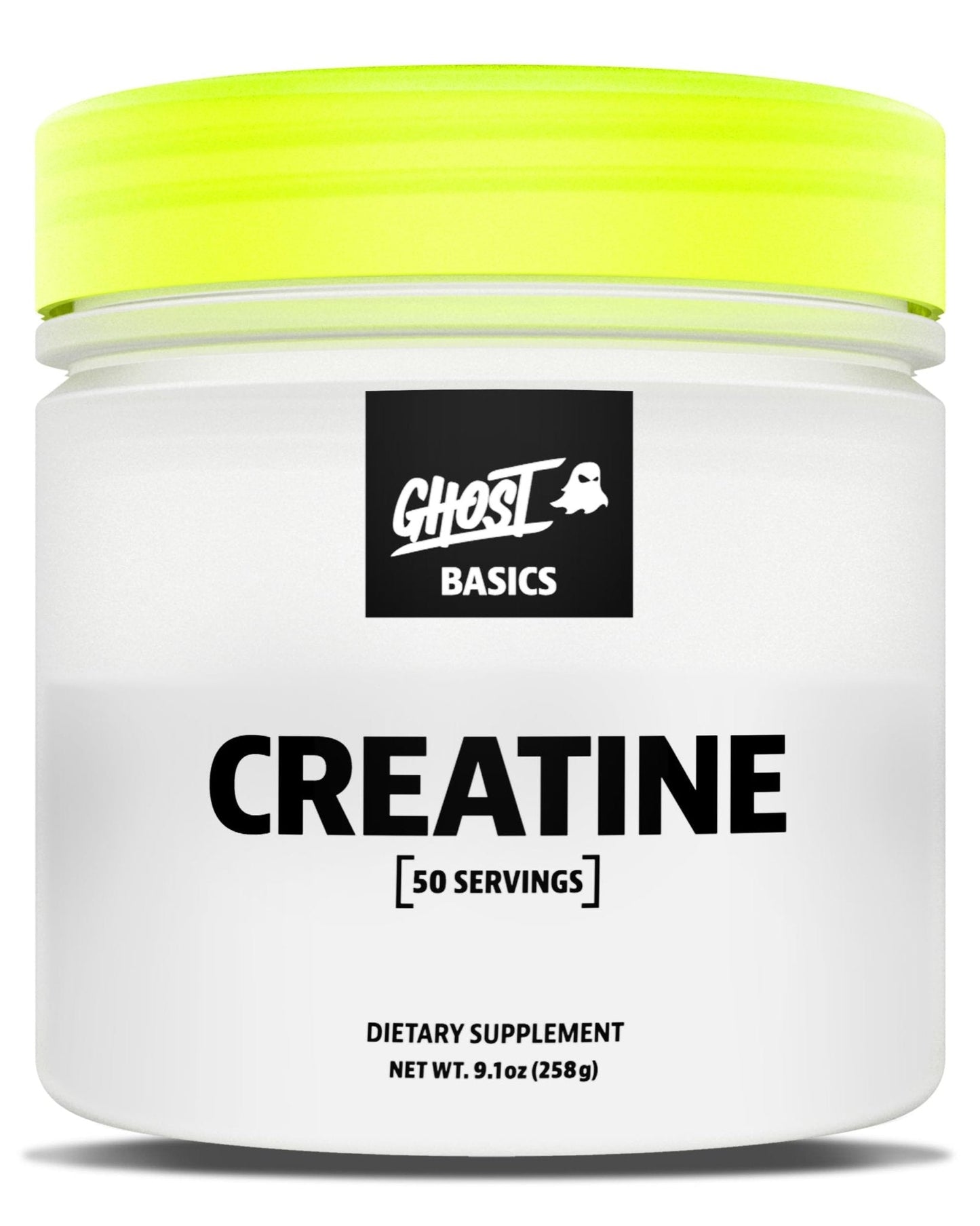 GHOST Basics Creatine Monohydrate Powder for Men & Women – 5G Creapure Creatine Workout Supplement for Muscle Gain – Vegan, Soy Free & Gluten Free - 50 Servings - Maple Wellness Supplements