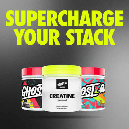 GHOST Basics Creatine Monohydrate Powder for Men & Women – 5G Creapure Creatine Workout Supplement for Muscle Gain – Vegan, Soy Free & Gluten Free - 50 Servings - Maple Wellness Supplements