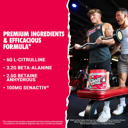 GHOST Legend Pre Workout Powder, Sonic Cherry Limeade - 30 Servings – Pre-Workout for Men & Women with Choline, L-Citrulline, - Maple Wellness Supplements