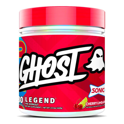 GHOST Legend Pre Workout Powder, Sonic Cherry Limeade - 30 Servings – Pre-Workout for Men & Women with Choline, L-Citrulline, - Maple Wellness Supplements