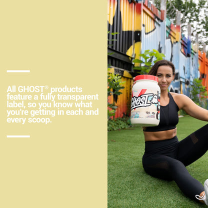 GHOST Whey Protein Powder, Fruity Cereal Milk - 2LB Tub, 25G of Protein - Flavored - Maple Wellness Supplements