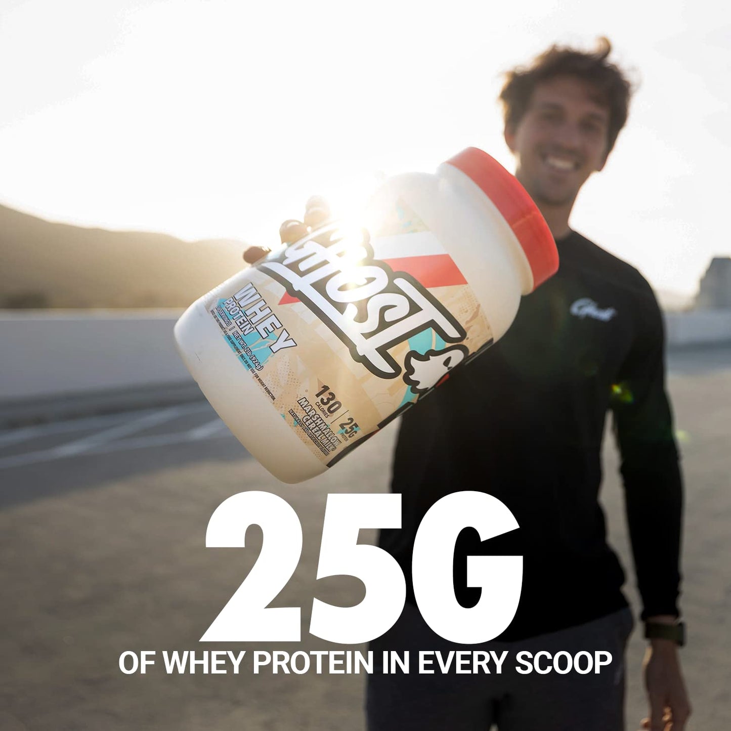 GHOST Whey Protein Powder, Marshmallow Cereal Milk - 2LB Tub, 25G of Protein - Maple Wellness Supplements