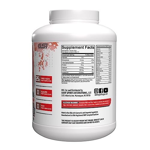 Giant Edge Series 100% Whey Protein Isolate - 25g Pure Whey Isolate - Zero Sugar - Maple Wellness Supplements