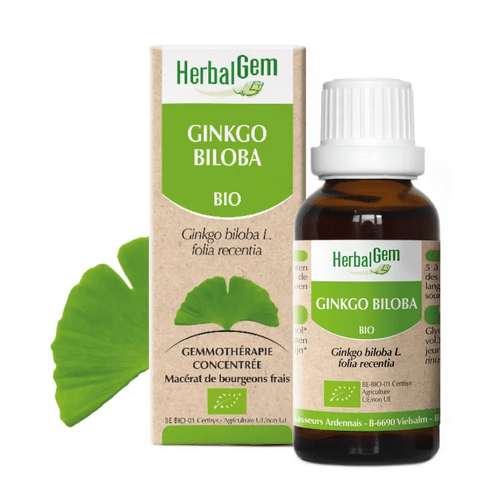 Ginkgo biloba BIO Macérat mère Bourgeons Flacon 30 ml HERBALGEM - Maple Wellness Supplements