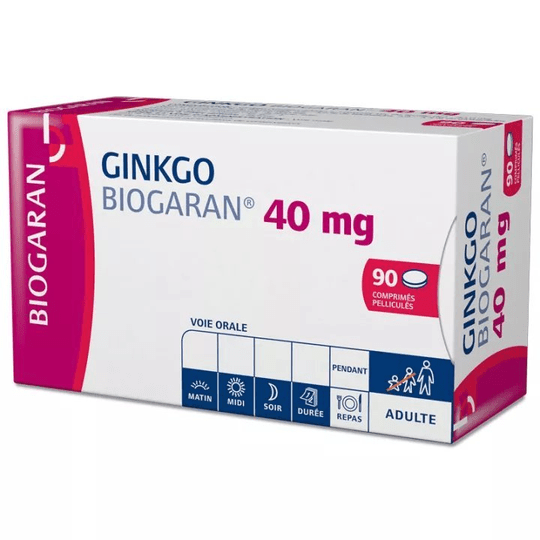 Ginkgo Biogaran 40mg 90 tablets - Maple Wellness Supplements