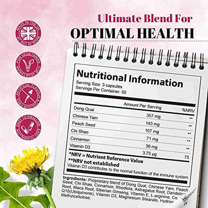 GinSen MyUterus Care for Women’s Warm Uterus, Pregnancy & Menstrual Wellness - Maple Wellness Supplements