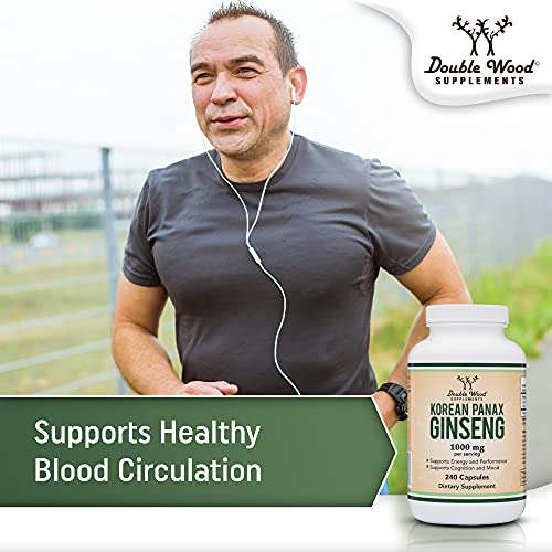 Ginseng Capsules (Korean Red Ginseng Extract, Panax Ginseng 10% Ginsenosides) - Maple Wellness Supplements