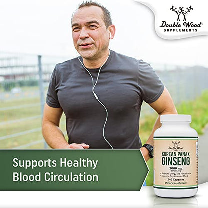 Ginseng Capsules (Korean Red Ginseng Extract, Panax Ginseng 10% Ginsenosides) - Maple Wellness Supplements