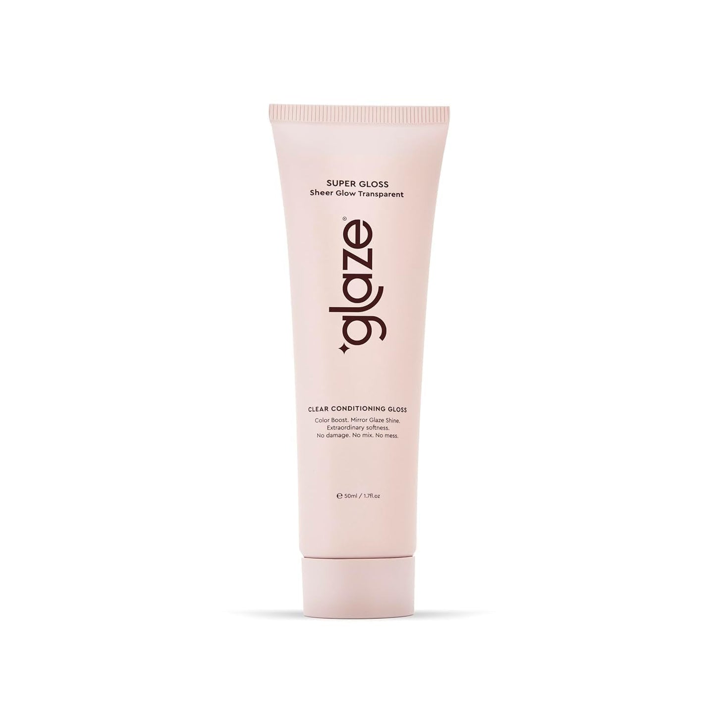 Glaze Supergloss Sheer Glow Clear Hair Gloss Mini – Smooths, Lightweight, Adds Mirror Shine & Improves the look of Damaged Hair – Travel Size 1.7 oz - Maple Wellness Supplements