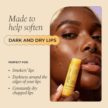 Glo Melanin All Natural Lemon and Turmeric Lip Balm - Natural Lip Balm Illuminate Your Smile - Maple Wellness Supplements