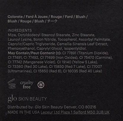 Glo Skin Beauty Blush (Sheer Petal) - Pressed Powder Blush for Cheeks, High Pigment Mineral Face Makeup Creates a Natural, Healthy Glow - Maple Wellness Supplements