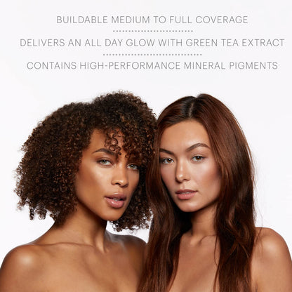 Glo Skin Beauty Satin Cream Foundation Makeup for Face, Beige Medium - Full Coverage, Semi Matte Finish, Conceal Blemishes & Even Skin Tone - Maple Wellness Supplements