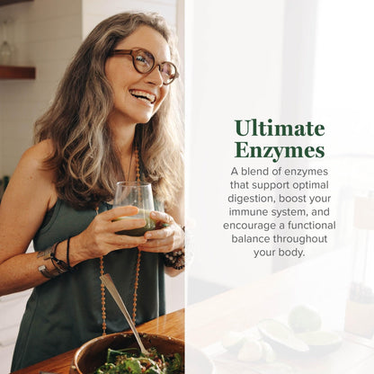 Global Healing - Ultimate Enzymes - Systemic & Digestive Enzymes Supplement for Healthy Digestion, Immune System Boost & Natural Gut Health, Digestive Enzyme for Women & Men, Lipase - Maple Wellness Supplements