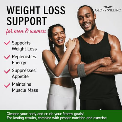 Glory Will Inc Weight Loss Drops Natural Detox Made in USA - Diet Drops for Fat Loss - Maple Wellness Supplements