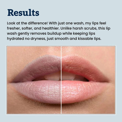 GloryMist All In One Lip Wash & Silicone Brush – Hydrating, Brightening & Exfoliating foaming Cleanser for Dry - Maple Wellness Supplements