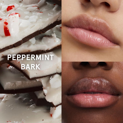 Glossier Balm Dotcom Hydrating Lip Balm Duo - Peppermint Bark & Ginger Snap - Lanolin, Beeswax & Castor Oil for Dry Lips - Nourishing Lip Care Gift Set, 2 x 15ml - Maple Wellness Supplements