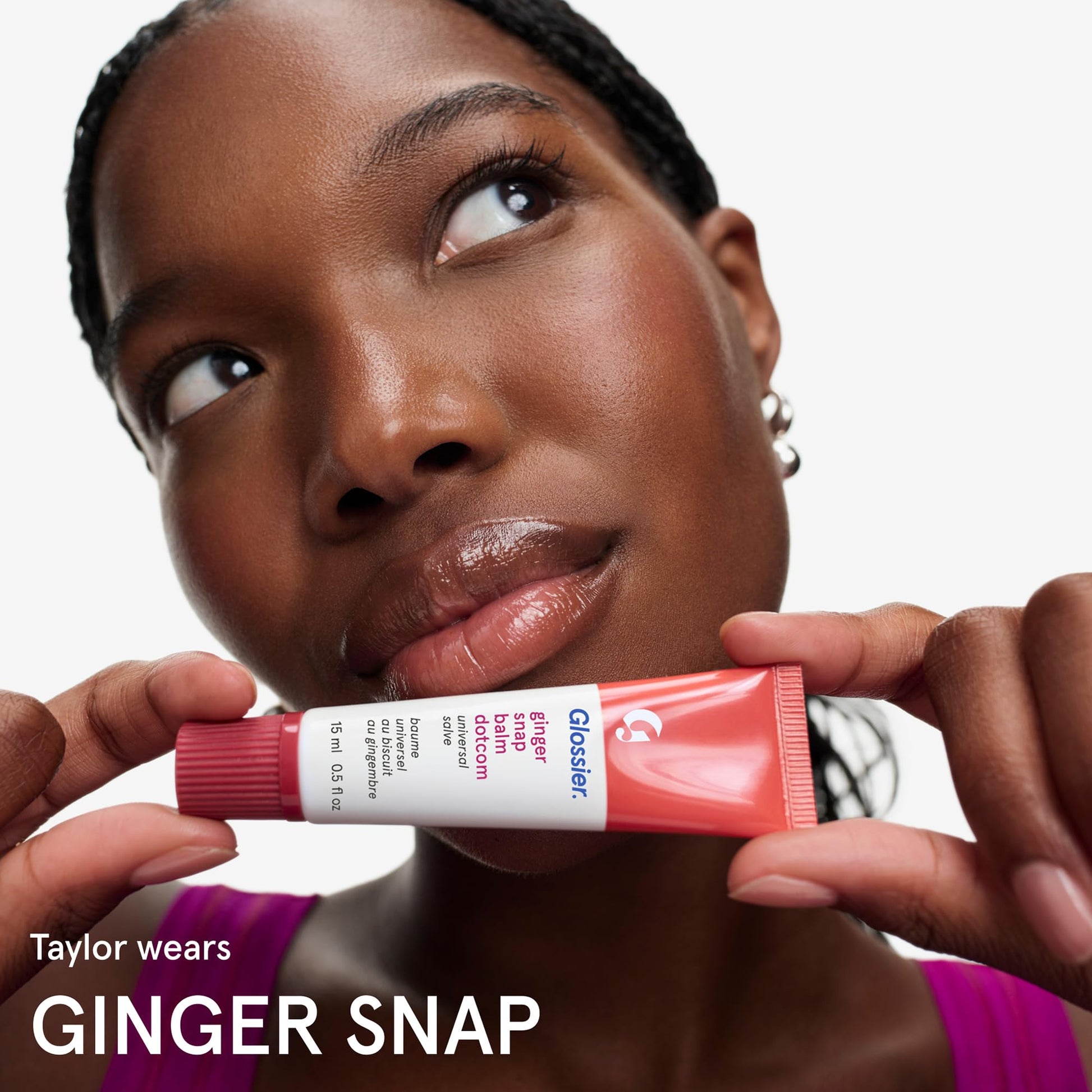 Glossier Balm Dotcom Hydrating Lip Balm Duo - Peppermint Bark & Ginger Snap - Lanolin, Beeswax & Castor Oil for Dry Lips - Nourishing Lip Care Gift Set, 2 x 15ml - Maple Wellness Supplements