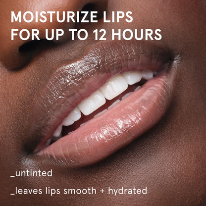 Glossier Balm Dotcom Hydrating Lip Balm - Universal Salve, Up to 12Hr Moisture - Lanolin, Beeswax & Castor Oil for Dry Lips, Cuticles & Skin - Original, Clear Fragrance-Free, 15ml - Maple Wellness Supplements
