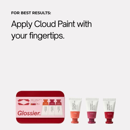Glossier Mini Cloud Paint Blush Trio Holiday Gift Set: Crimson, Glisten & Afterglow - Maple Wellness Supplements