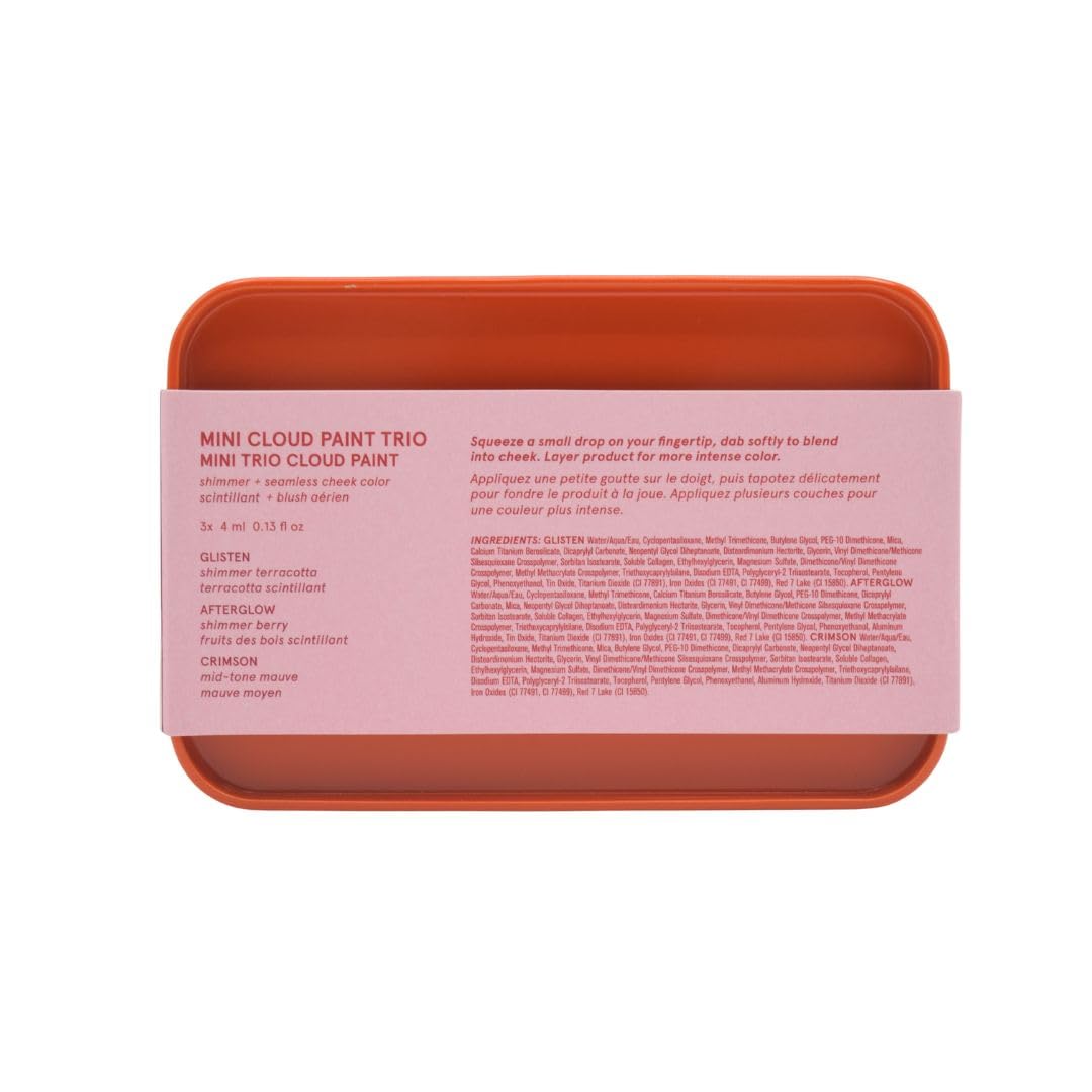 Glossier Mini Cloud Paint Blush Trio Holiday Gift Set: Crimson, Glisten & Afterglow - Maple Wellness Supplements