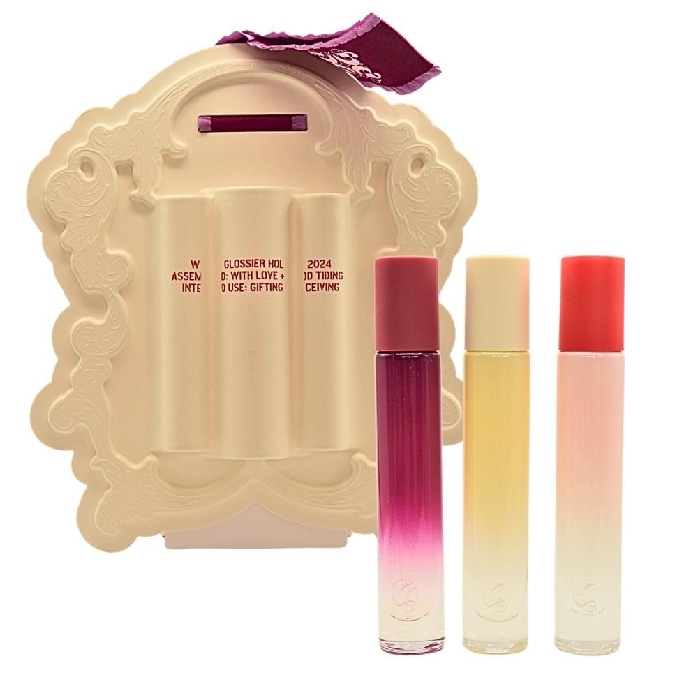Glossier You Discovery Travel Perfume Spray Gift Set - Limited Edition Trio: Warm Clean, Serene Woody, Dreamy Gourmand Scents - You, Doux, Rêve. - Maple Wellness Supplements