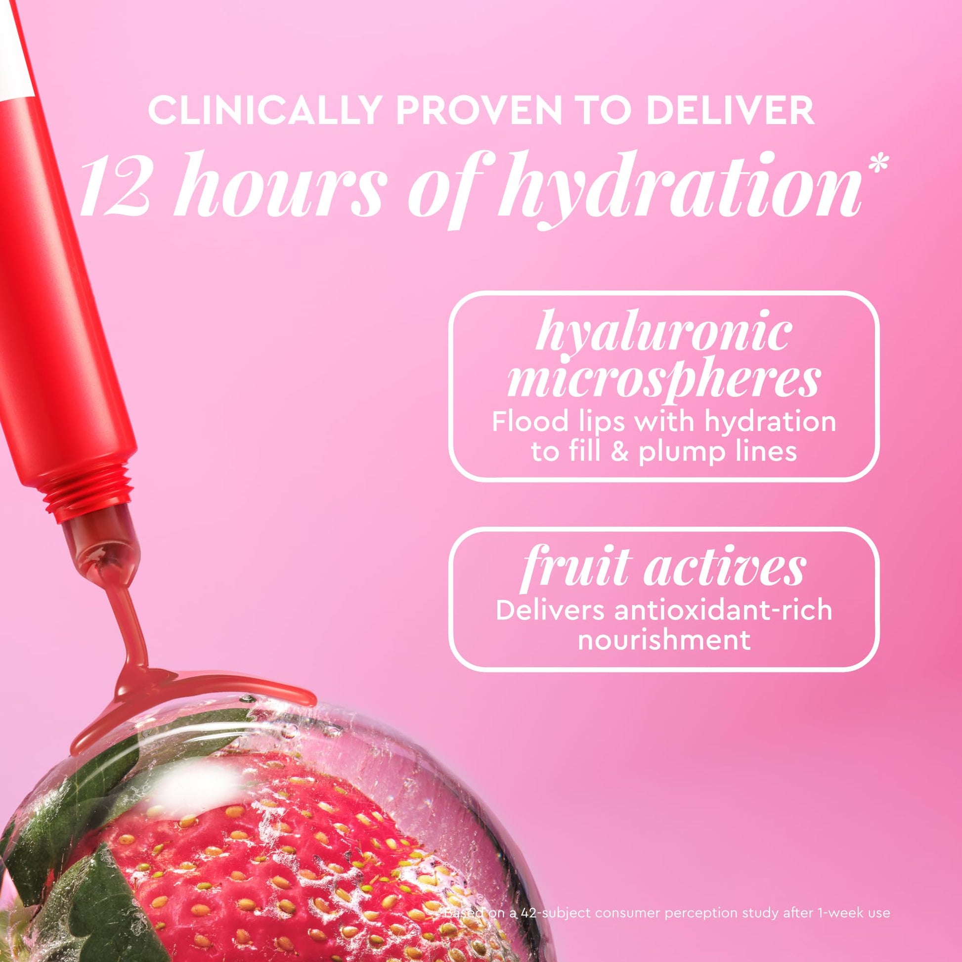 Glow Recipe Glass Balm Lip Treatment - 12Hr Hydrating Lip Balm & Moisturizer with Hyaluronic Acid to Smooth, Plump & Protect from Dryness - Sheer Pinky Red Tint, Strawberry Bingsoo (15 ml) - Maple Wellness Supplements