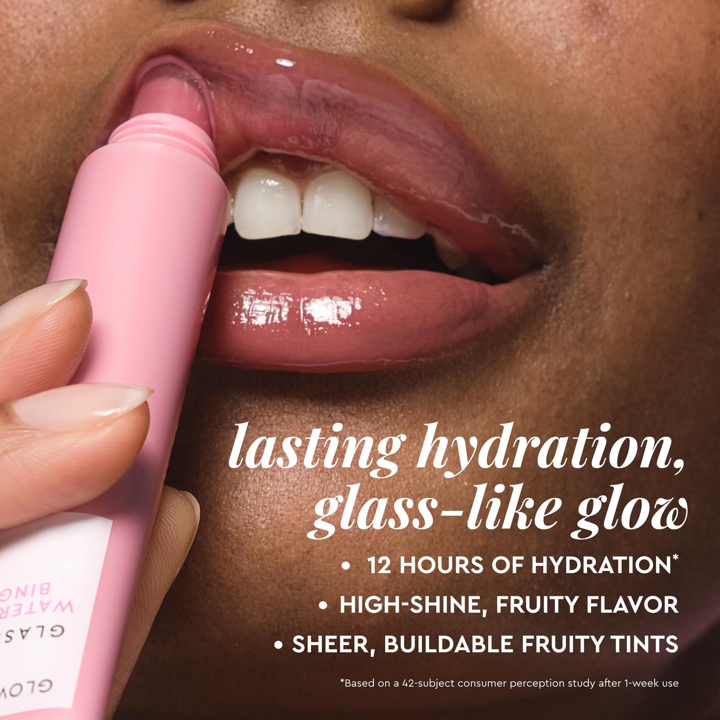 Glow Recipe Glass Balm Lip Treatment - 12Hr Hydrating Lip Balm & Moisturizer with Hyaluronic Acid to Smooth, Plump & Protect from Dryness - Sheer Soft Pink Tint, Watermelon Bingsoo (15 ml) - Maple Wellness Supplements