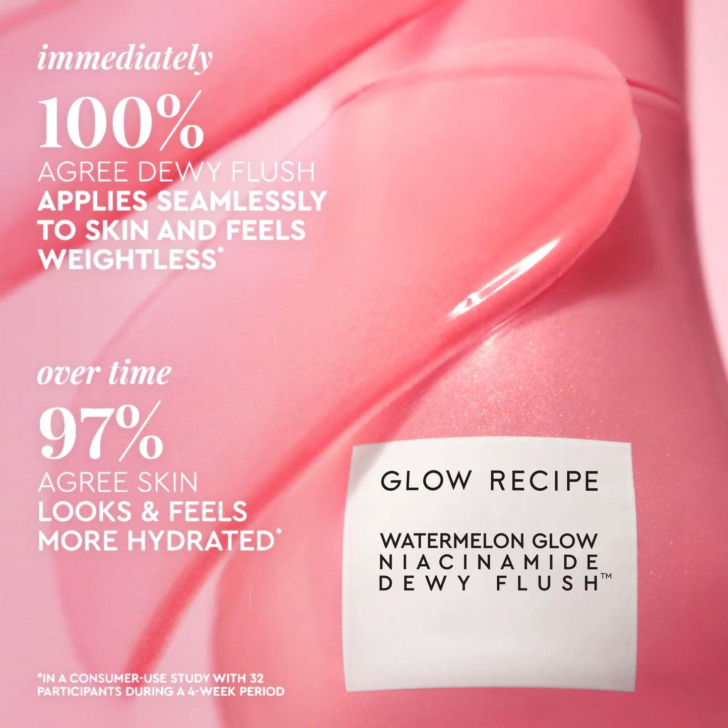 Glow Recipe Niacinamide Dewy Flush Tinted Liquid Blush Serum - Glowy Blush for Cheeks to Smooth, Hydrate & Brighten - Liquid Korean Makeup with Buildable Soft Pink Tint - Watermelon Flush (0.4 oz) - Maple Wellness Supplements