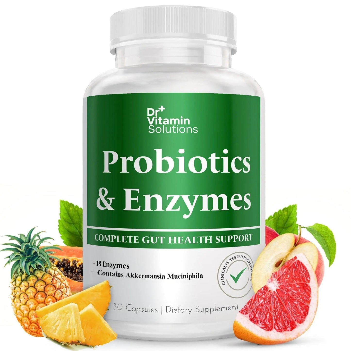 GLP-1 Support Enzymes, Pre & Probiotics for Digestive Health, Berberine Weight Loss Support, Akkermansia Muciniphila for Women & Men | Gut Health, Bloating Relief, 30 Ct - Maple Wellness Supplements