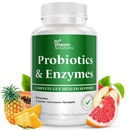 GLP-1 Support Enzymes, Pre & Probiotics for Digestive Health, Berberine Weight Loss Support, Akkermansia Muciniphila for Women & Men | Gut Health, Bloating Relief, 30 Ct - Maple Wellness Supplements