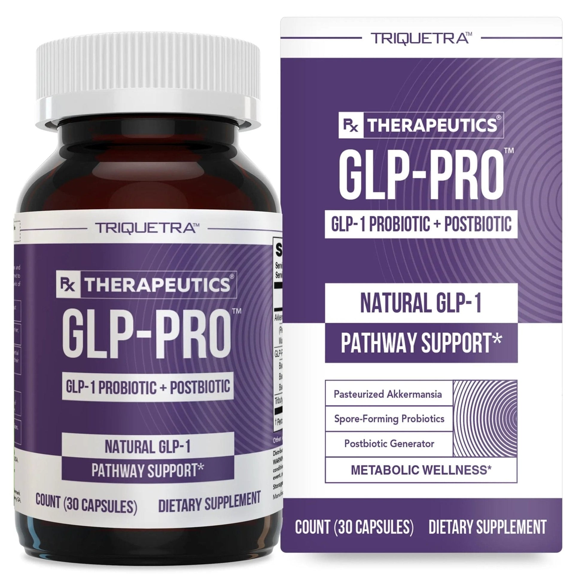 GLP-Pro™: Probiotic & Postbiotic Blend for Natural GLP-1 Support — Akkermansia MucT™, ButyraGen® Butyrate Generator & Spore Bacillus — Healthy Appetite, SCFA & Metabolic Balance — 30 Count - Maple Wellness Supplements