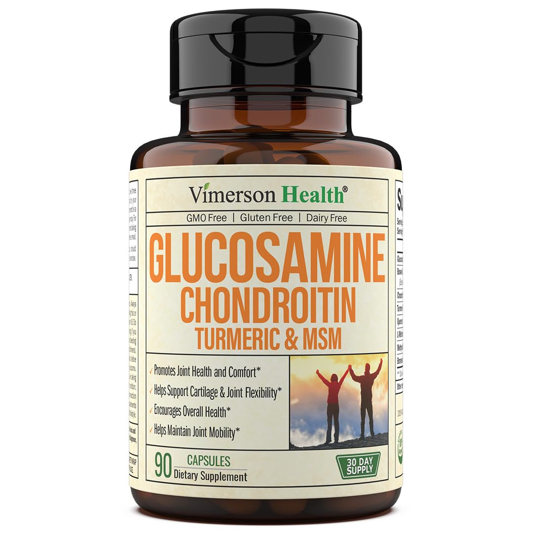 Glucosamine Chondroitin MSM Turmeric Boswellia - Joint Support Supplement. Antioxidant - Maple Wellness Supplements