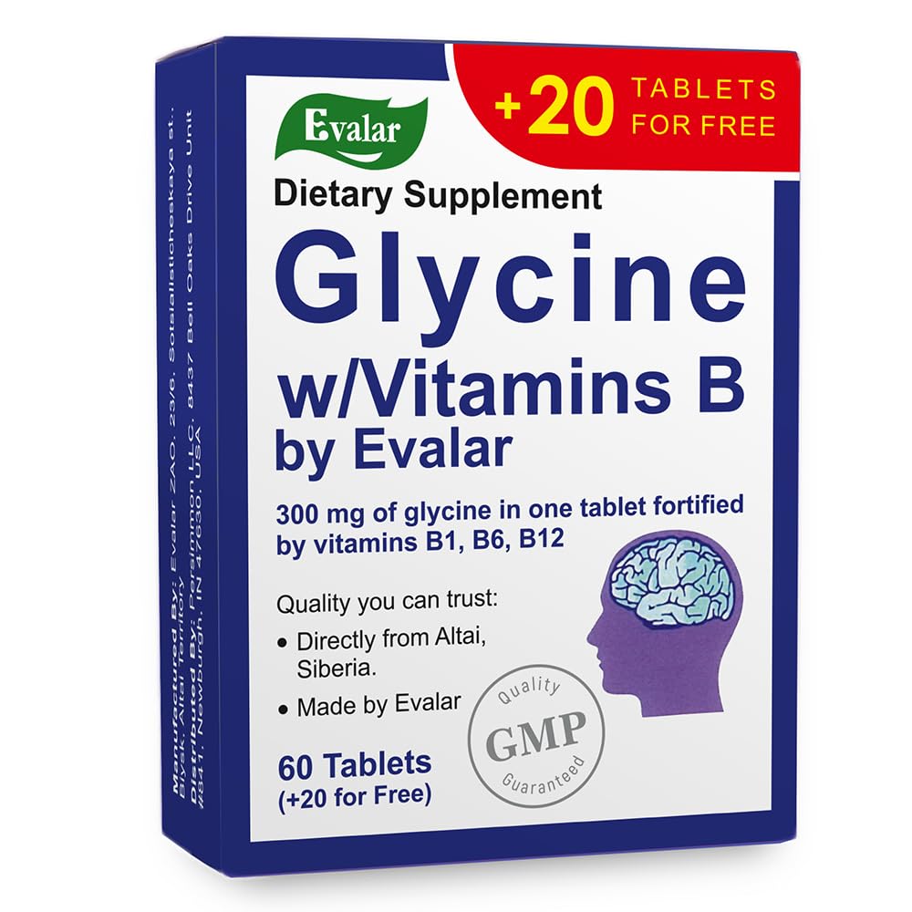 Glycine Forte Evalar 60 Tabs - Maple Wellness Supplements