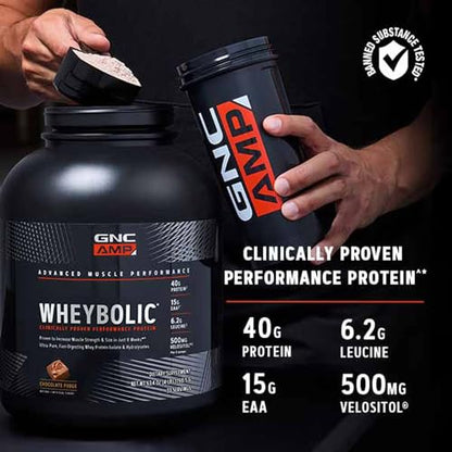 GNC AMP Wheybolic | Targeted Muscle Building and Workout Support Formula | Pure Whey - Maple Wellness Supplements