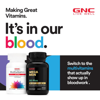 GNC Mega Men Sport Multivitamin | Performance, Muscle Function, and General Health | 90 Count - Maple Wellness Supplements
