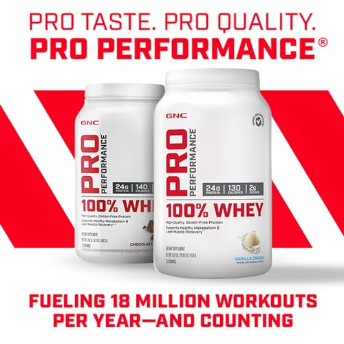 GNC Pro Performance 100 Whey Protein - Banana Cream 1.86 lbs. - Maple Wellness Supplements