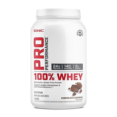 GNC Pro Performance 100% Whey Protein Powder - Chocolate Supreme, 25 Servings - Maple Wellness Supplements