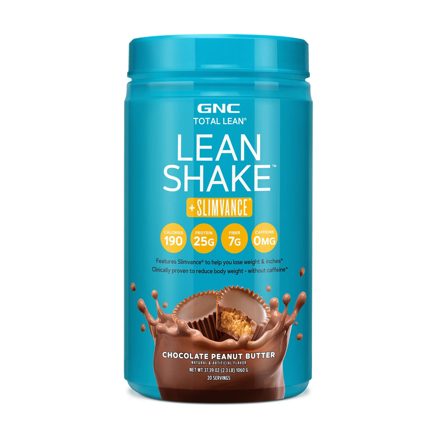 GNC Total Lean Shake + Slimvance | Caffeine Free Protein Powder, Helps Reduce Body - Maple Wellness Supplements