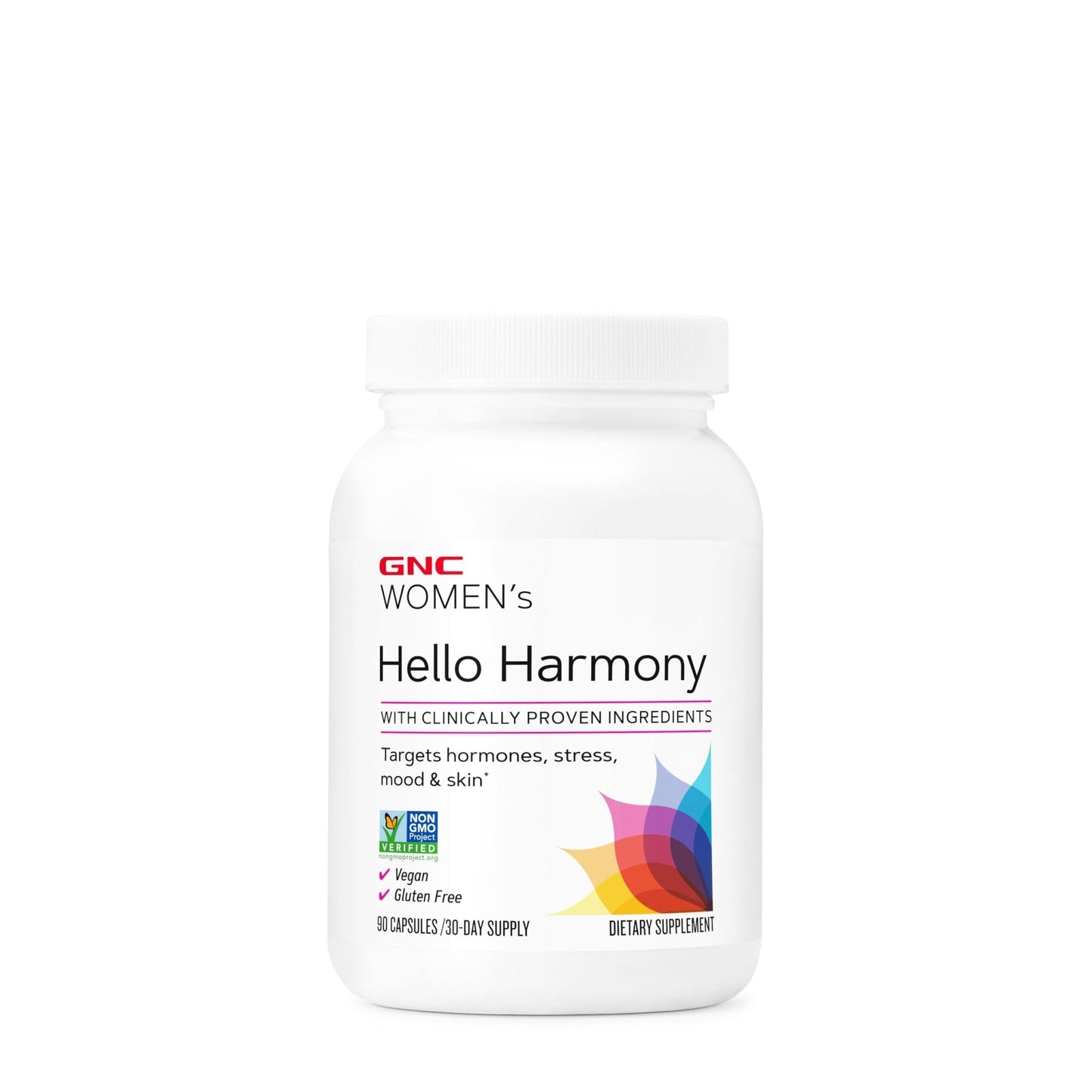 GNC Women's Hello Harmony | Clinically Proven Hormonal Support for Women | Supports Mood, Skin, and Stress Management | Vegan and Gluten Free | 90 Count - Maple Wellness Supplements