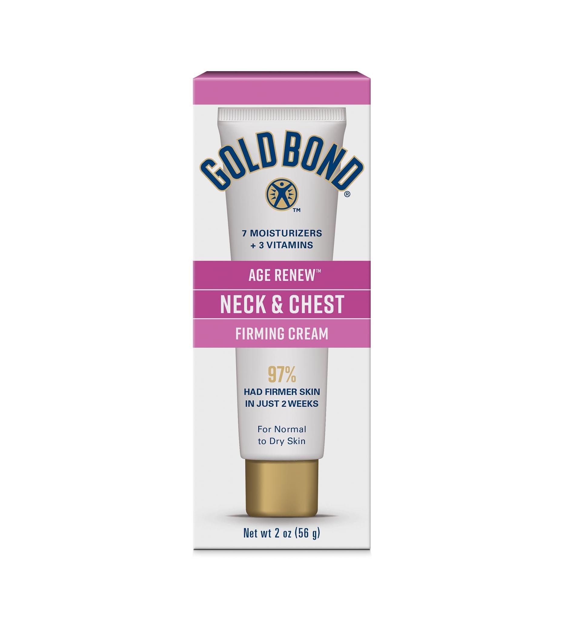 Gold Bond Age Renew Neck & Chest Firming Age Renew Cream, 2 oz., Clinically Tested Skin Firming Cream - Maple Wellness Supplements