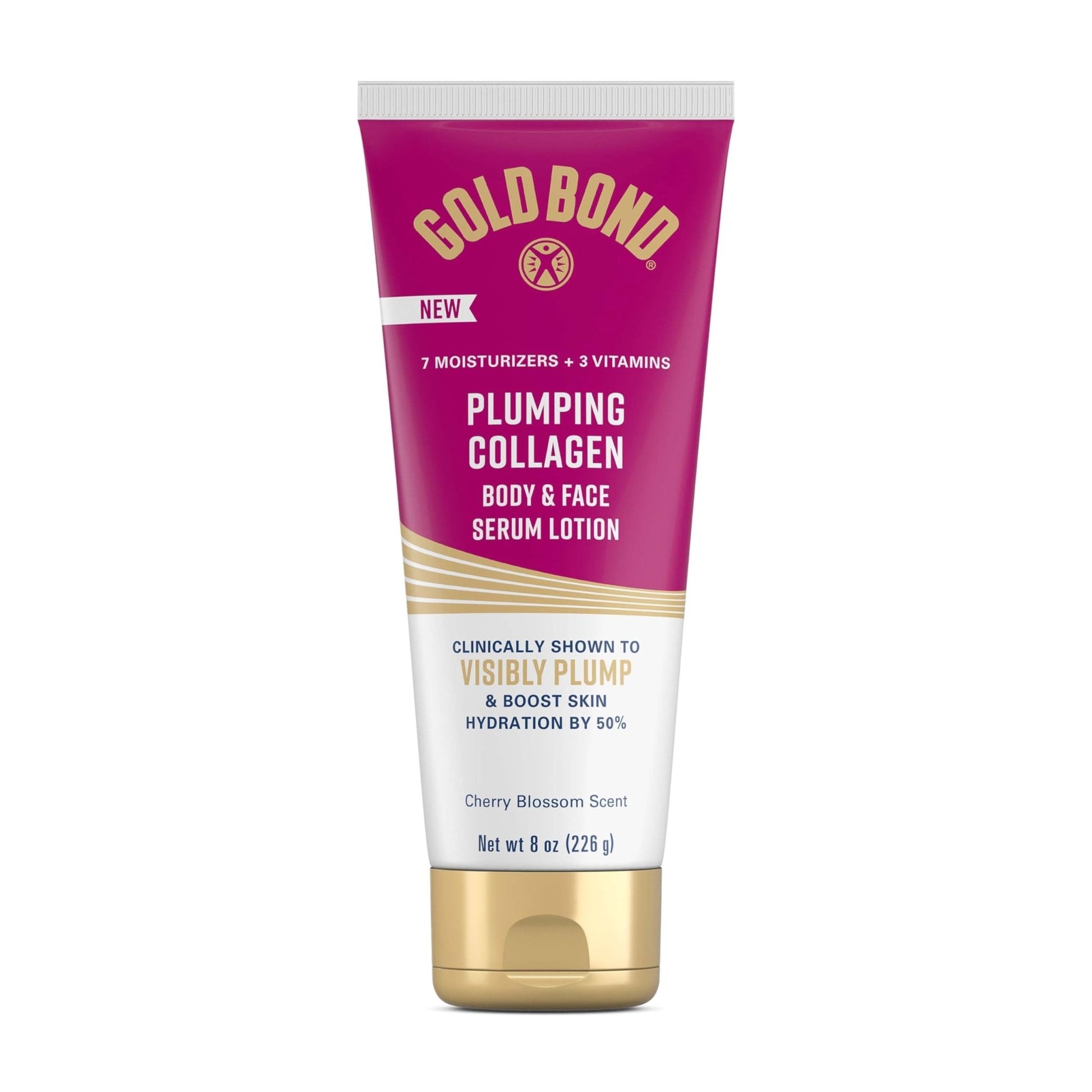 Gold Bond Plumping Collagen Body & Face Serum Lotion, Lightweight Hydrating Moisturizer with Collagen Peptide Complex - Maple Wellness Supplements