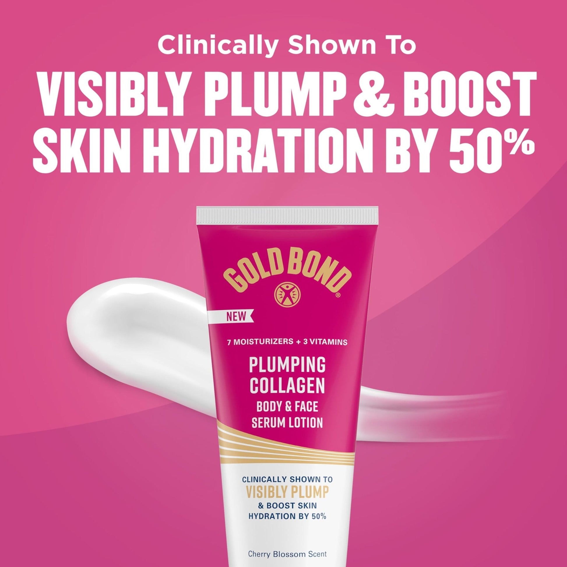 Gold Bond Plumping Collagen Body & Face Serum Lotion, Lightweight Hydrating Moisturizer with Collagen Peptide Complex - Maple Wellness Supplements