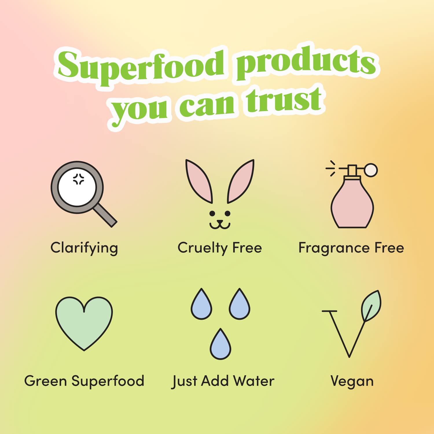 GOLDE - Clean Greens Superfood Face Mask - Made w/Chlorella & Spirulina - Great for Acne Prone, Oily & Dry Skin, Hydrating - Gentle Cleanser - Vegan - Aluminum-Free - 30g Jar - Maple Wellness Supplements