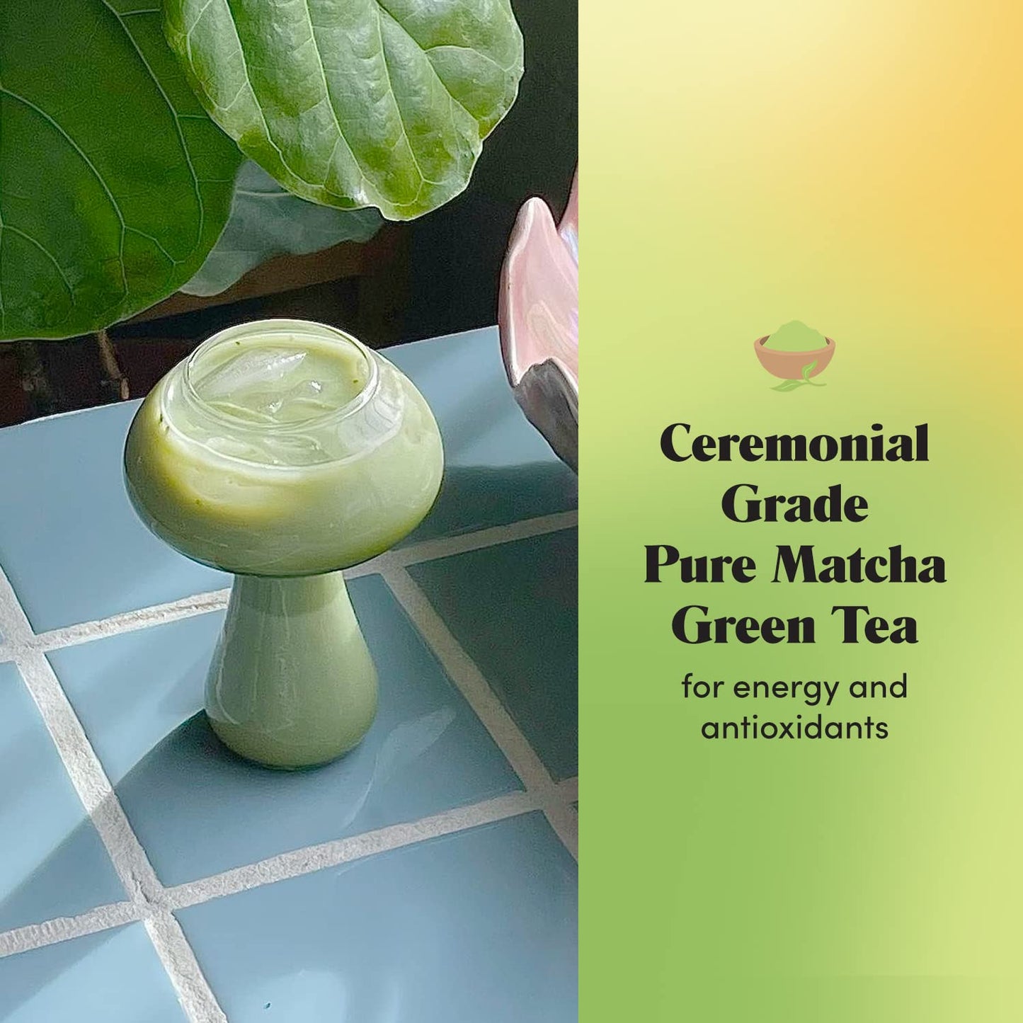 GOLDE - Pure Matcha - Ceremonial Grade Matcha Powder - Green Tea Superfood w/L-Theanine & Antioxidants - 60mg Caffeine - Jitter Free Energy - 100g Pouch - Maple Wellness Supplements