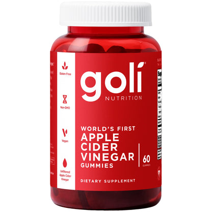 Goli Apple Cider Vinegar Gummies - Worlds First ACV Gummy with Vitamin B12, Beetroot & Pomegranate - Maple Wellness Supplements
