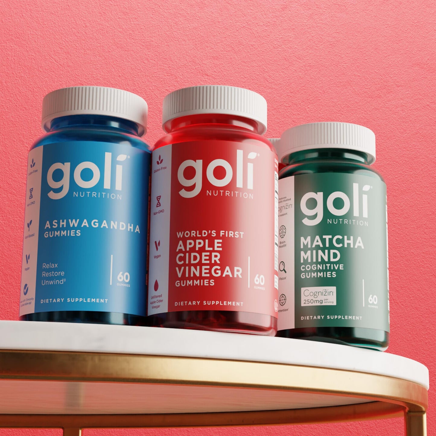 Goli Apple Cider Vinegar Gummies - Worlds First ACV Gummy with Vitamin B12, Beetroot & Pomegranate - Maple Wellness Supplements