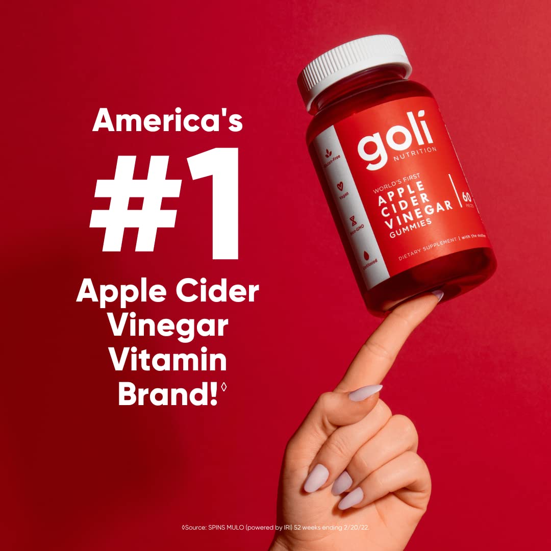 Goli Nutritional Supplement, Apple Cider Vinegar Gummy Vitamins Nutrition, 2 Pack - Maple Wellness Supplements