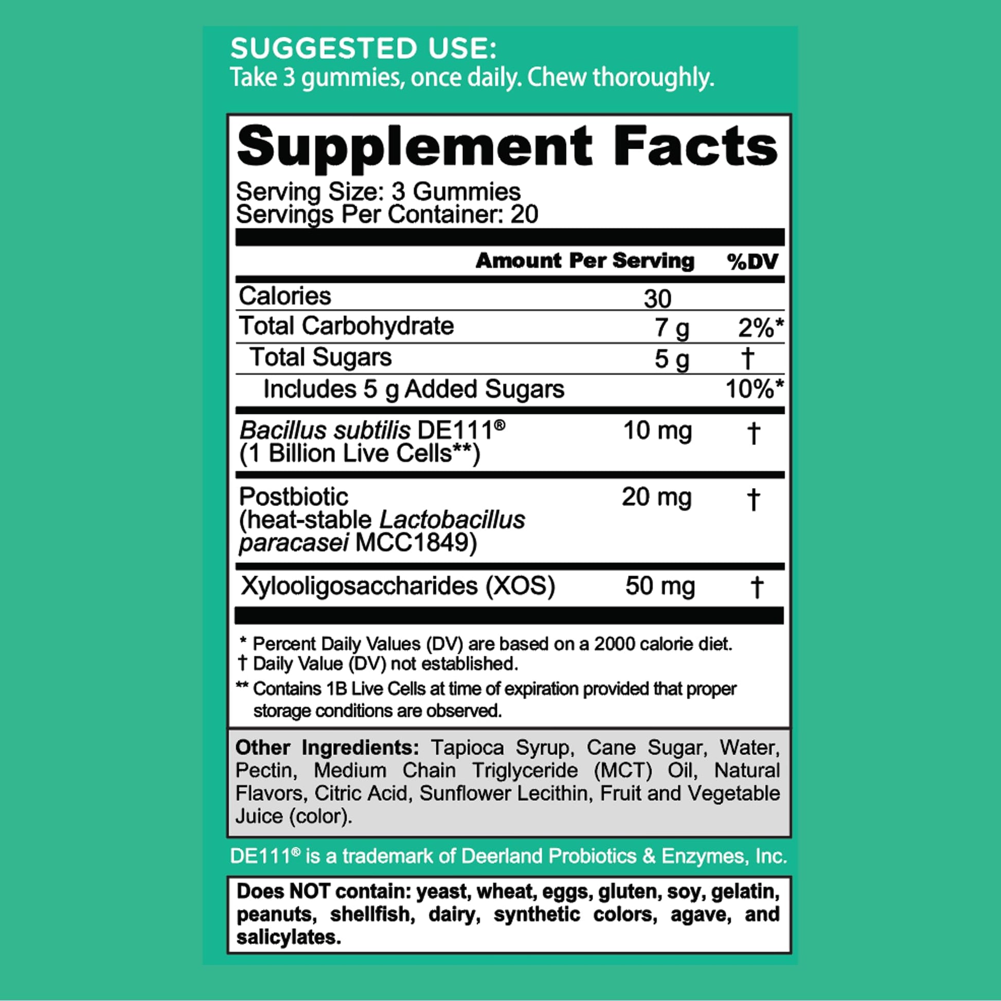 Goli Pre Pro Postbiotic Gummies - Worlds First 3-in-1 Formula with DE111 Probiotics, XOS Prebiotics, MCC1849 Postbiotics - Vegan, Non-GMO, - Maple Wellness Supplements