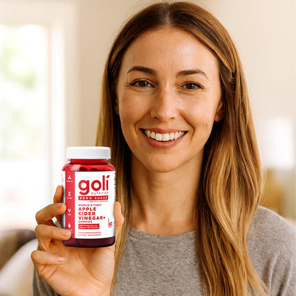 Goli Zero Sugar Apple Cider Vinegar Gummies - ACV with Vitamin B12 and Probiotics - No Sugar Alcohols - Vegan, Keto-Friendly, Gluten-Free - Maple Wellness Supplements