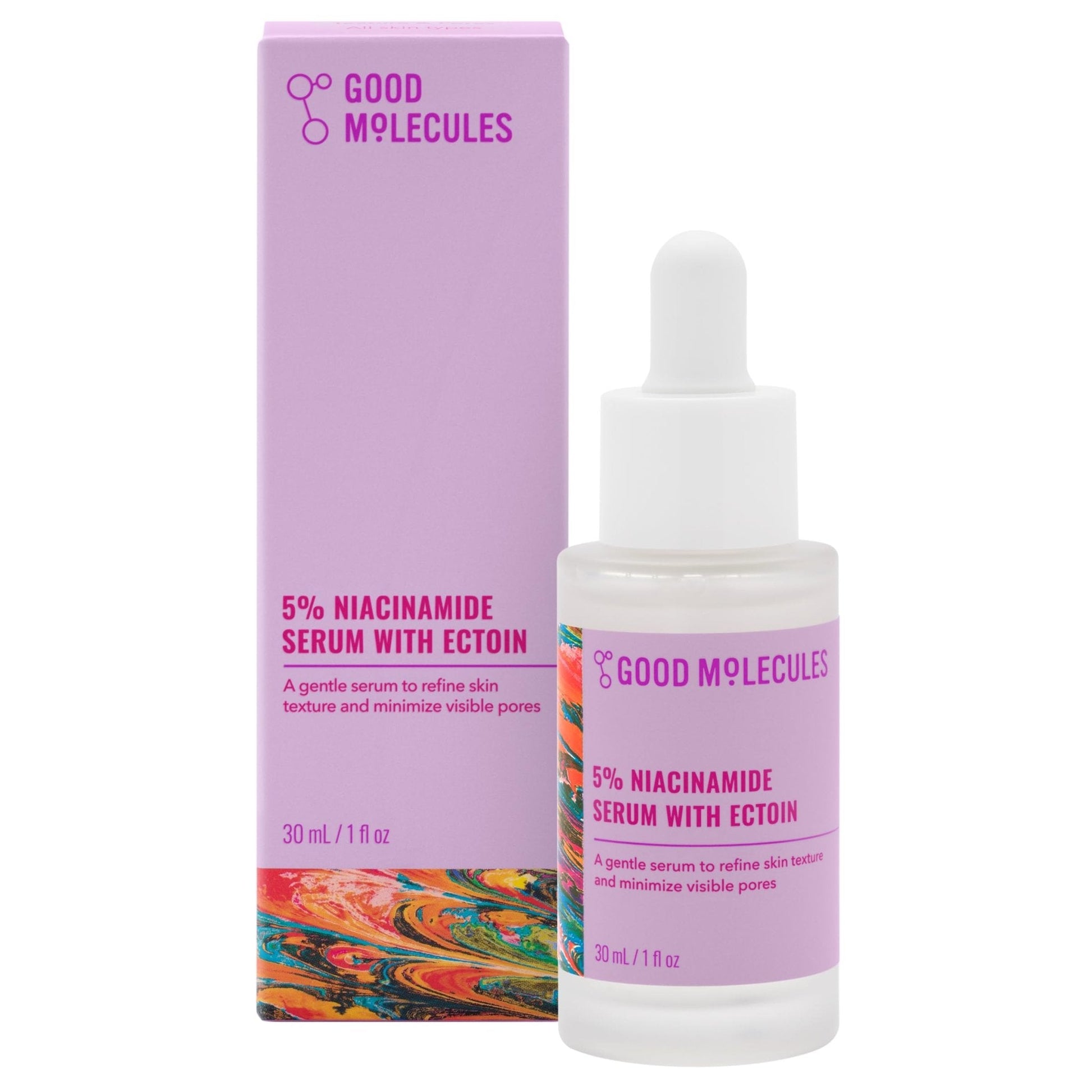 Good Molecules 5% Niacinamide Serum with Ectoin - Ultra Hydrating Serum to Target Enlarged Pores and Blemishes - Maple Wellness Supplements